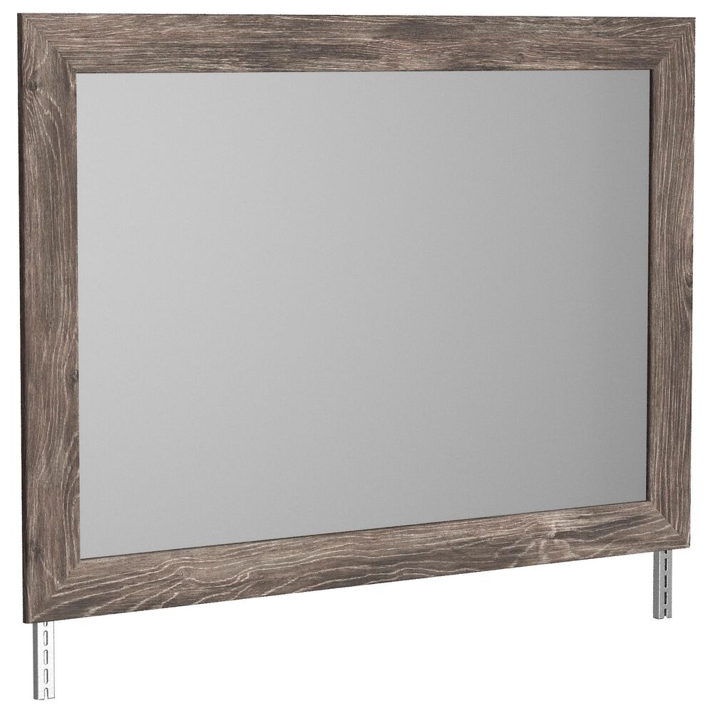 Ashley Ralinksi 6 Drawer Dresser and Mirror in Gray, , large