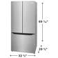 Frigidaire 20 Cu. Ft. Counter-Depth French Door Refrigerator in Fingerprint-Resistant Stainless Steel, , large