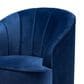 Baxton Studio Fiore Swivel Accent Chair in Royal Blue, , large
