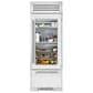 True Residential 18.1 Cu. Ft. Bottom Freezer Refrigerator with Right Hinge and Glass Door in Stainless Steel, , large