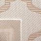 Safavieh Bermuda Geometric 4" x 6" Ivory and Beige Indoor/Outdoor Area Performance Rug, , large