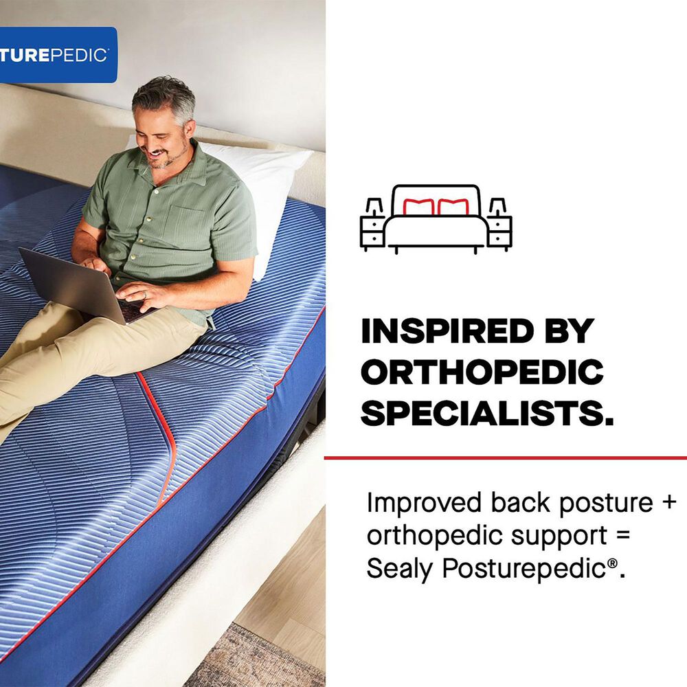 Sealy Wilkins Firm Hybrid Twin Mattress with High Profile Box Spring, , large