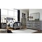 Ashley Baystorm 4 Piece Twin Panel Bed Set in Smokey Gray, , large