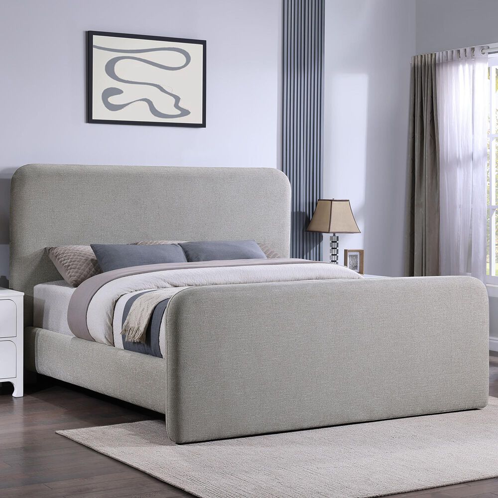 Pacific Landing Wren Queen Upholstered Bed in Cream, , large