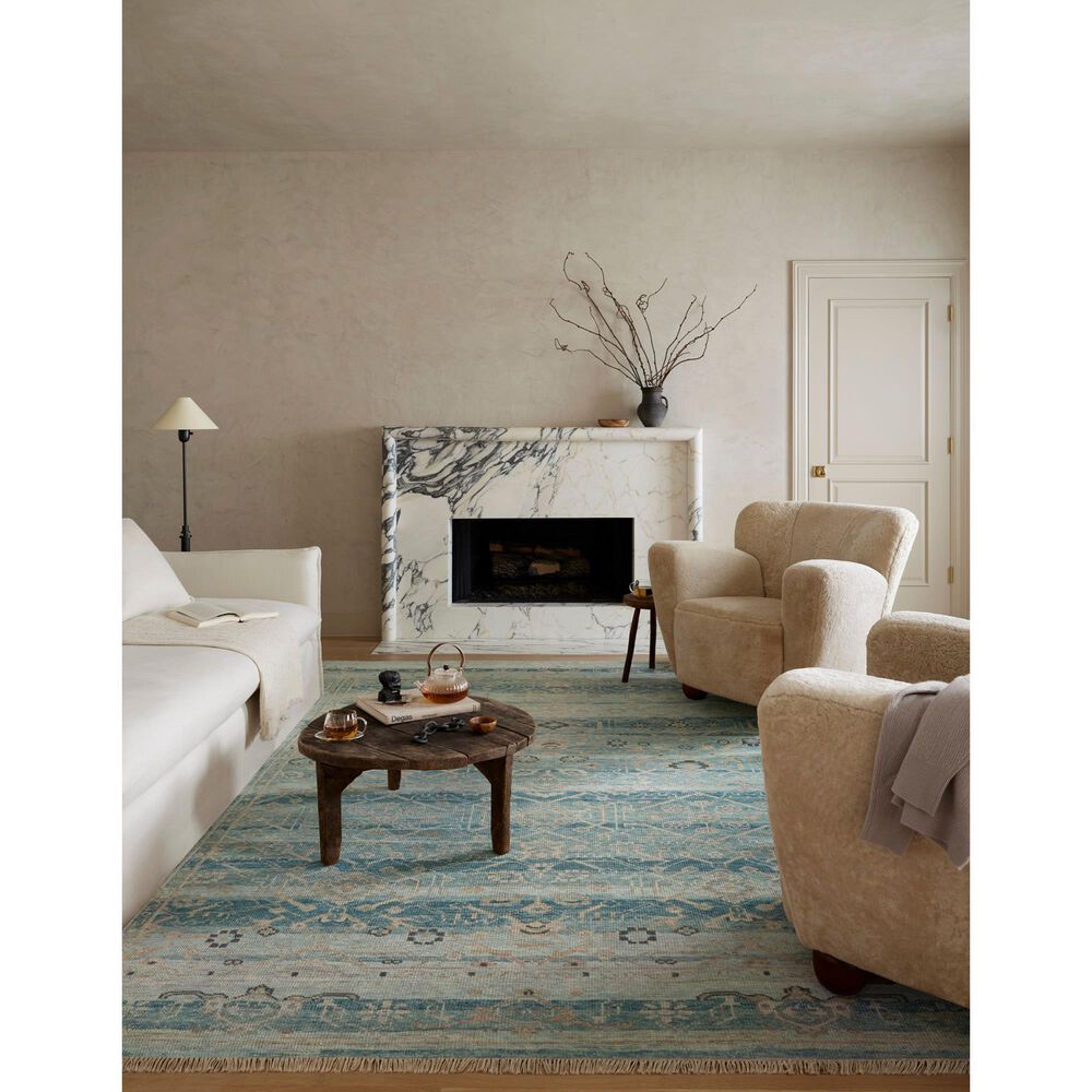 Loloi Dominic Sky and Natural 8&#39;6&quot; x 11&#39;6&quot; Area Rug, , large