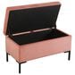 Kinfine Medium Metal Storage Bench in Blush, , large