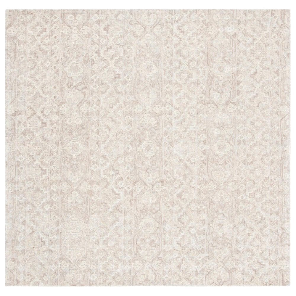 Safavieh Abstract 6' Square Beige and Light Brown Area Rug, , large