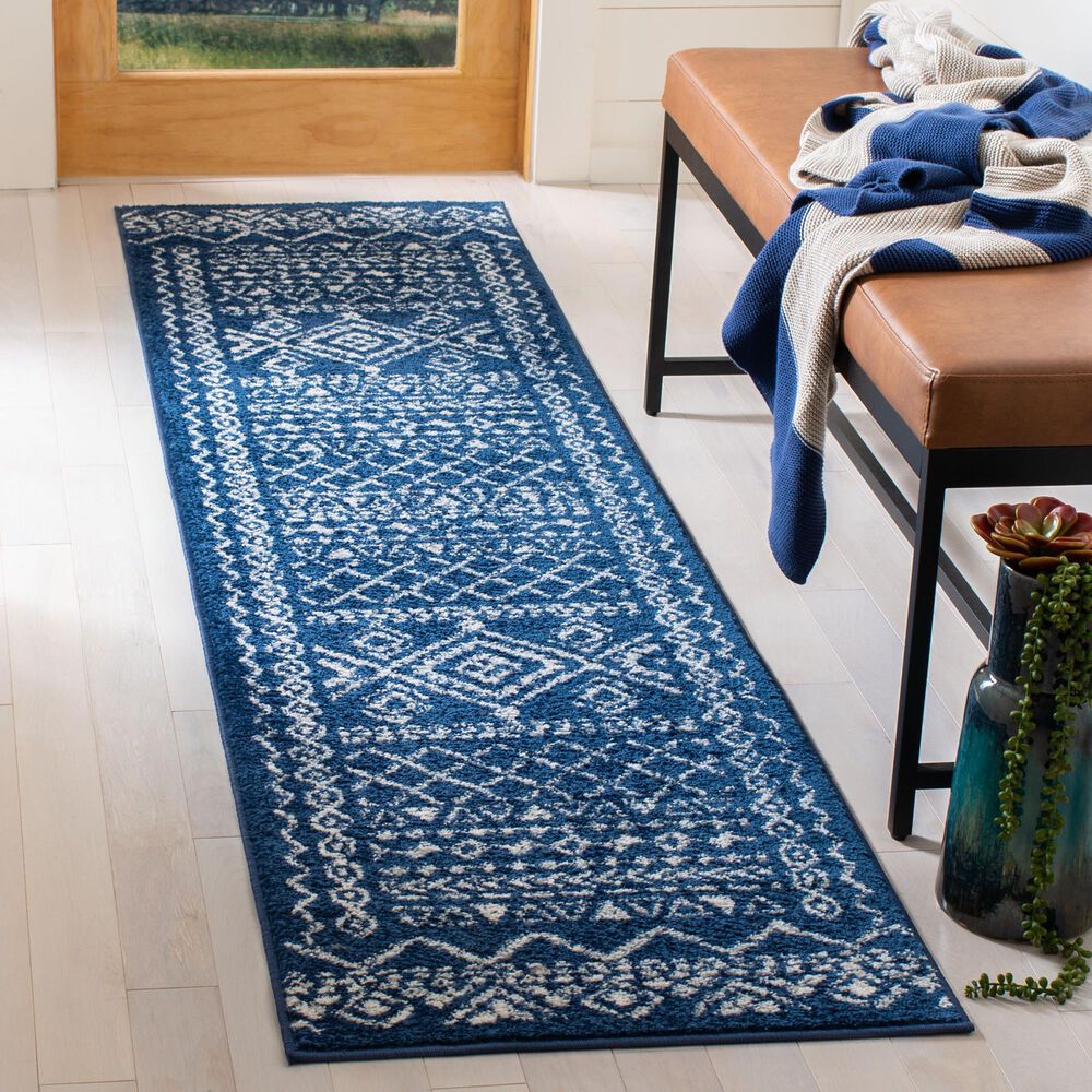 Safavieh Tulum  2&#39; x 7&#39; Dark Blue Runner, , large