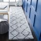 Safavieh August Shag AUG572F 2"2" x 9" Ivory and Grey Runner, , large