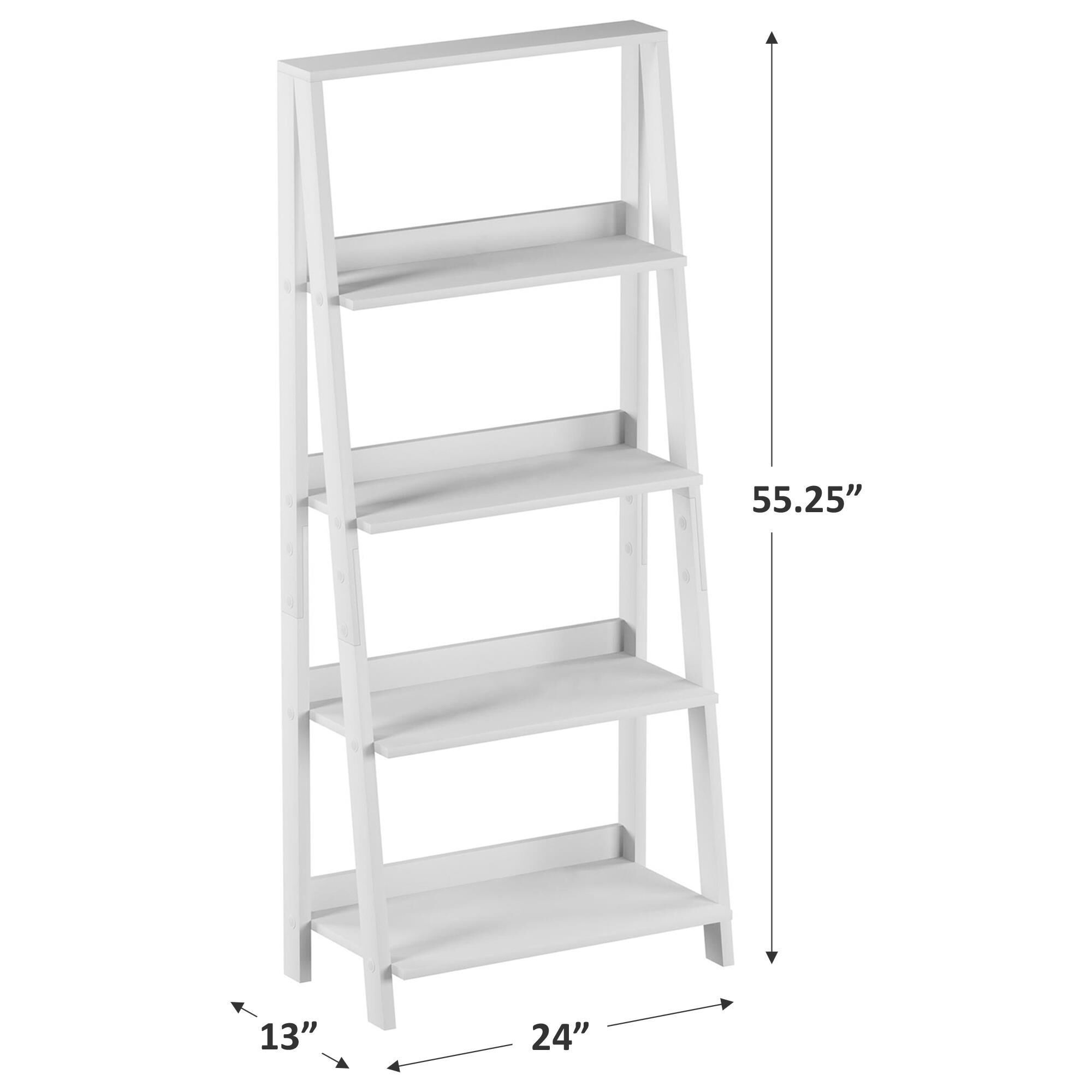 Large white deals ladder shelf