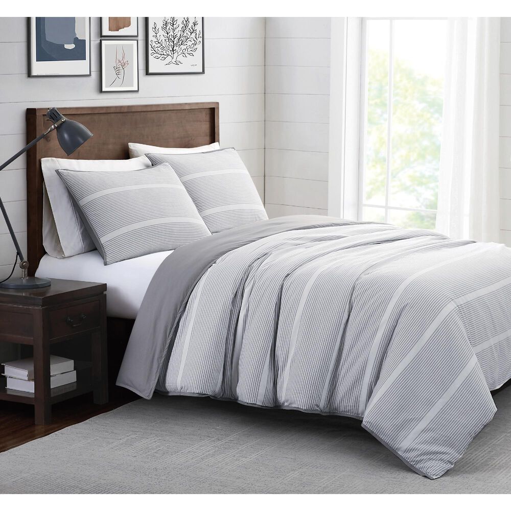 Pem America Brooklyn Loom Niari 2-Piece Twin/Twin XL Comforter Set in Grey, , large