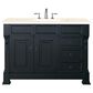 James Martin Vanities Brookfield 48" Single Bathroom Vanity in Antique Black with 3 cm Eternal Marfil Quartz Top and Rectangle Sink, , large