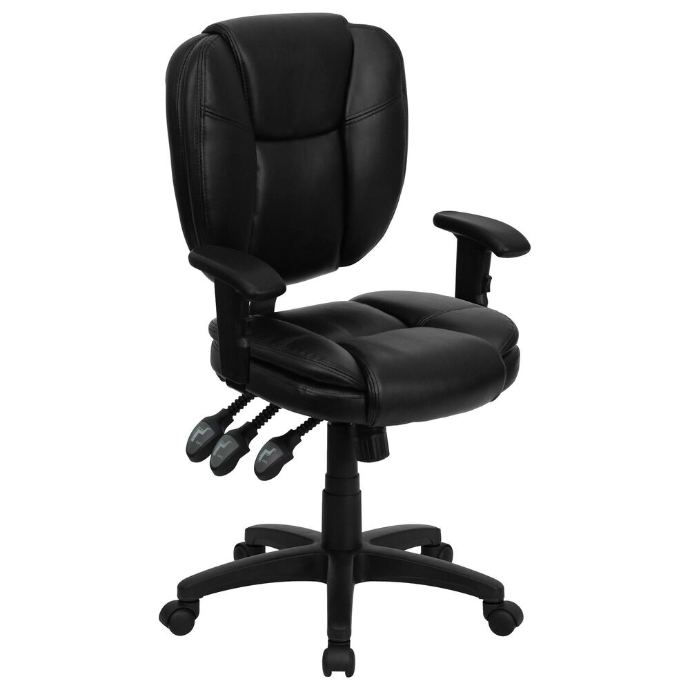 Flash Furniture 41"Swivel Task Chair in Black, , large