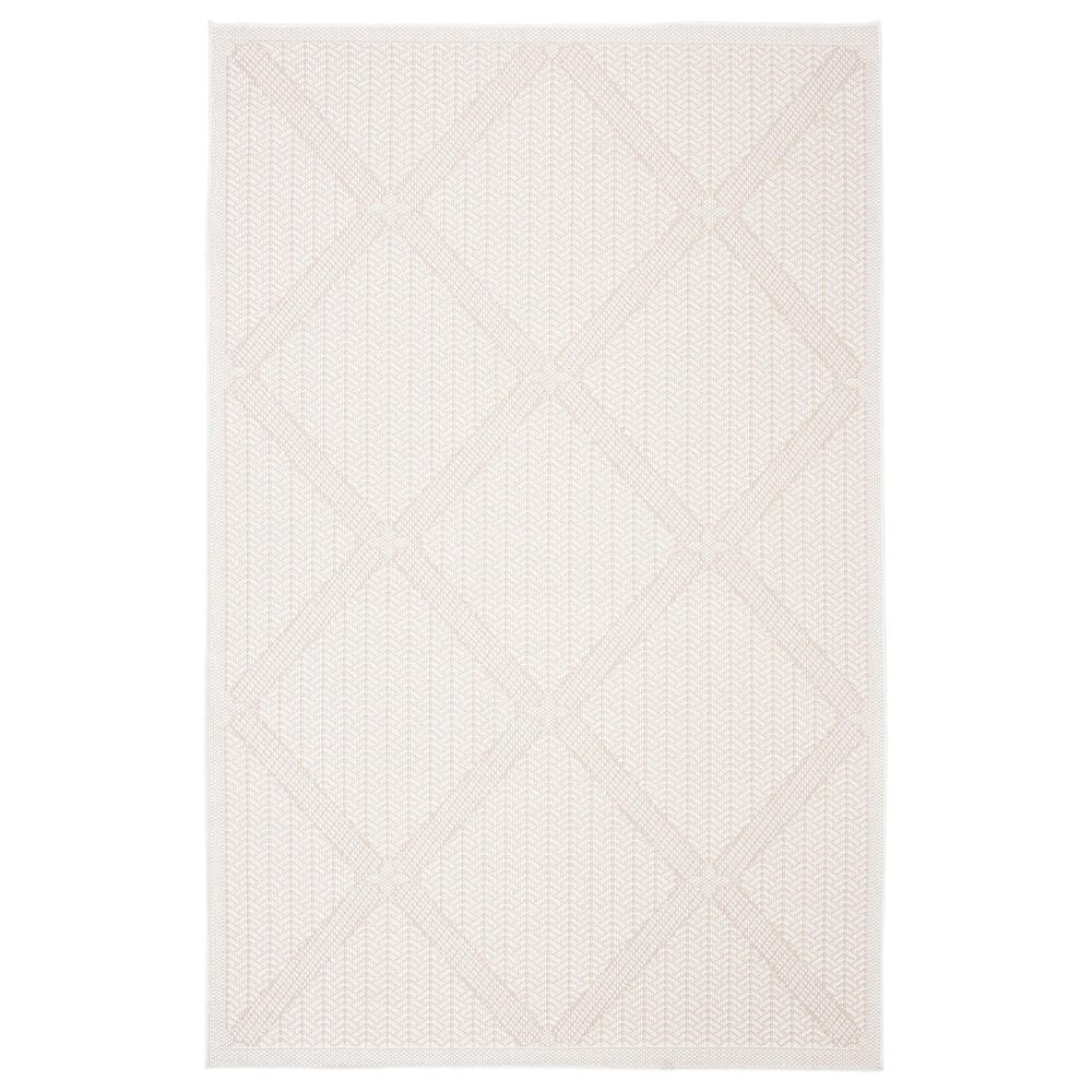 Safavieh Bermuda 6"7" x 9"2" Cream and Beige Indoor/Outdoor Area Performance Rug, , large