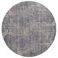 Nourison Rustic Textures Grey and Beige 7"10" Round Area Rug, , large