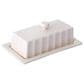 Gibson Overseas, Inc Broadbrook 8.1" Butter Dish in Cream, , large