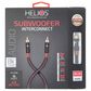 Helios 3-Piece 7 Outlet Surge Protector and 50" 14-Gauge Speaker Wire with Black Series 16" Subwoofer Cable in Black, , large