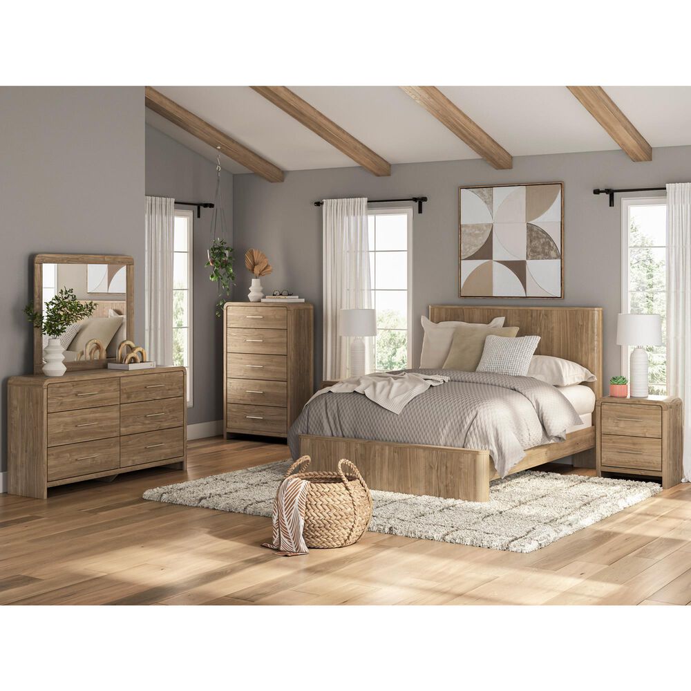 Ashley Gramburg 2 Drawer Nightstand in Warm Brown, , large