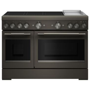KitchenAid 6.3 Cu. Ft. Freestanding Commercial-Style Induction Range with Griddle in Black Ore, , large