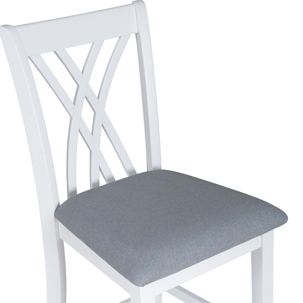 Linon Home Decor Maggie Counter Stool in White, , large