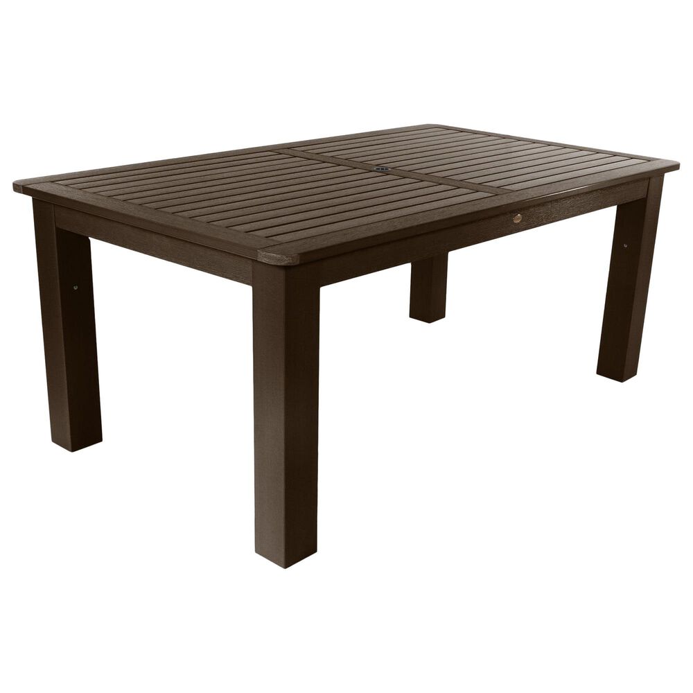 Highwood USA Hamilton 7-Piece Patio Dining Set in Weathered Acorn Finish, , large