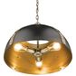 Golden Lighting Aldrich 3-Light Pendant with Matte Black Shade in Aged Brass, , large