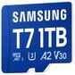 Samsung 1TB T7 UHS-I microSDXC Memory Card in Blue, , large