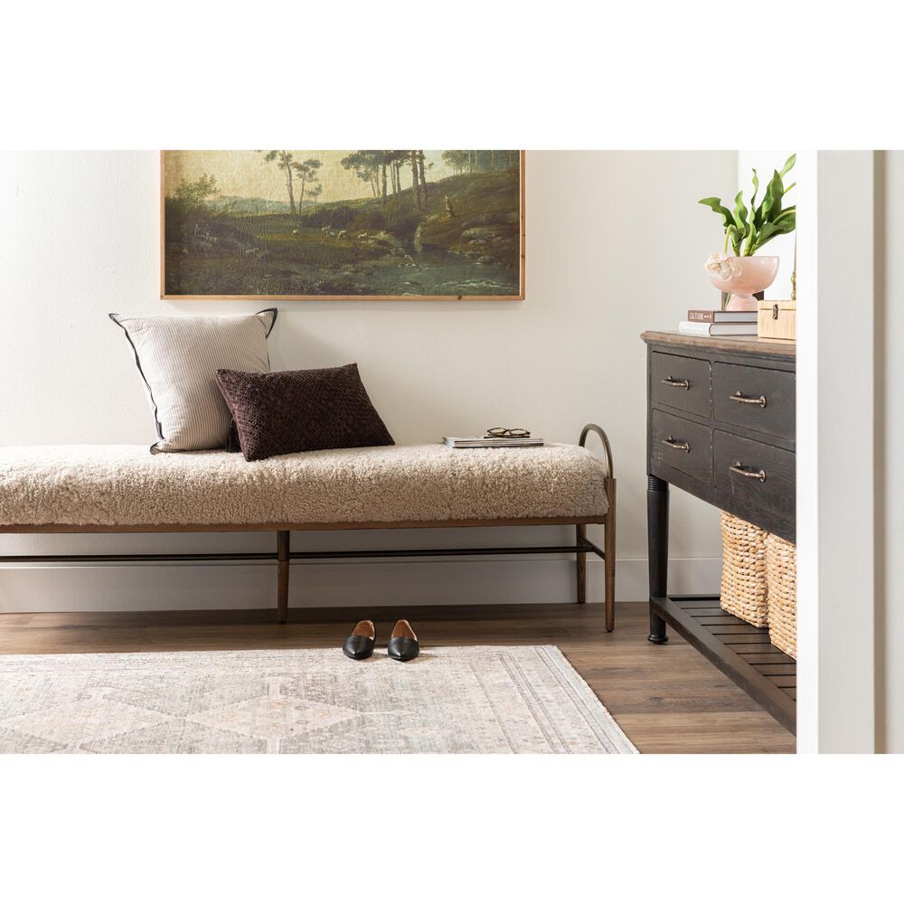 Karastan Echo Milo 5' x 7'10" Grey Area Rug, , large