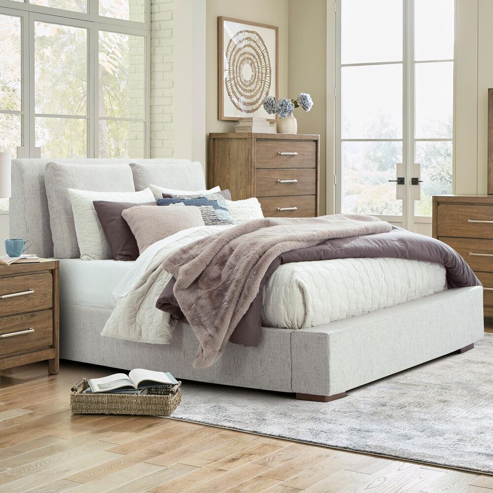 Ashley Cabalynn Queen Upholstered Bed in Light Brown, , large