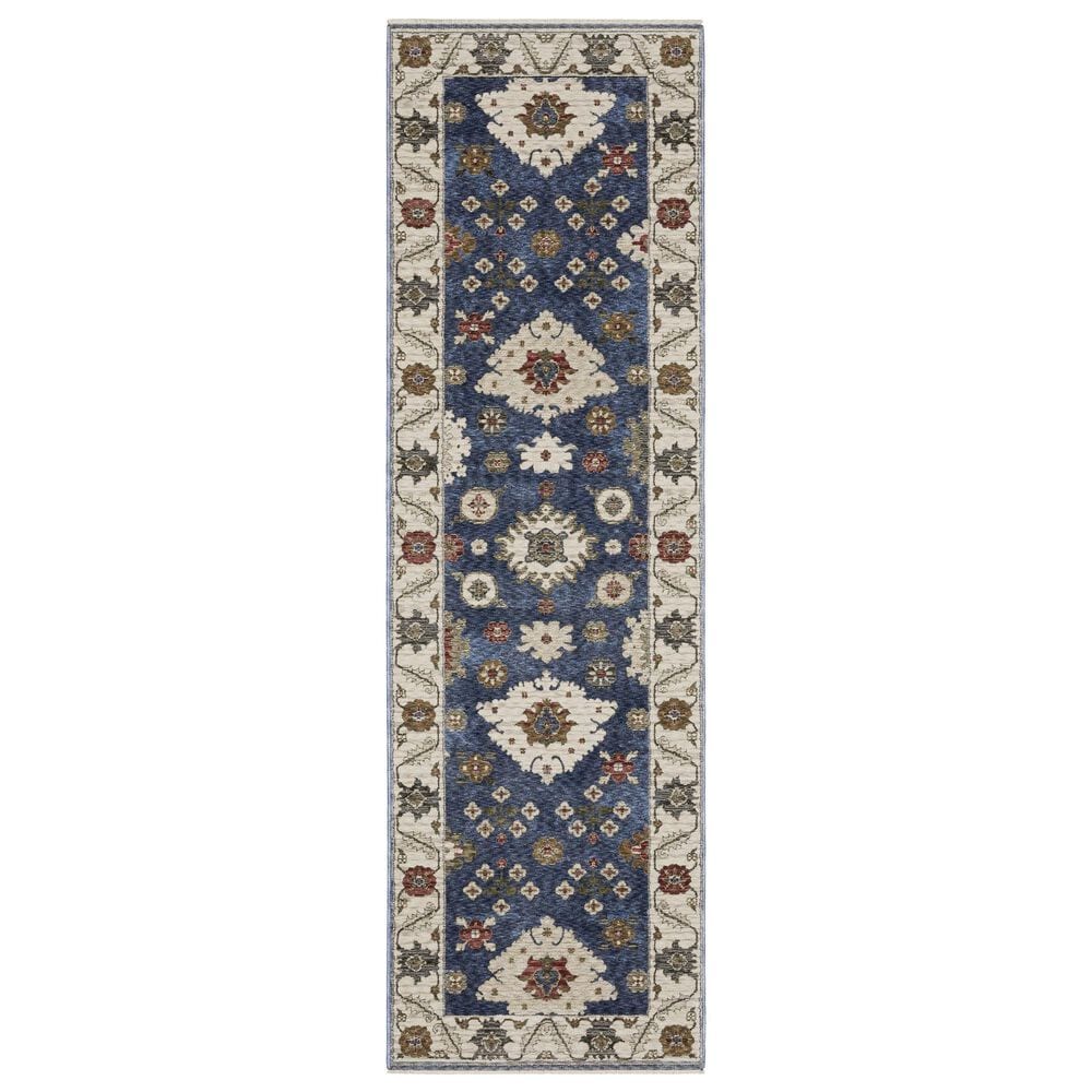 Oriental Weavers Hastings HA06Z Blue 2'3" x 7'6" Runner, , large
