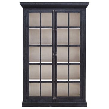 Heirloom Home Kendra 2-Door Bookcase in Flat Black and Cappuccino, , large