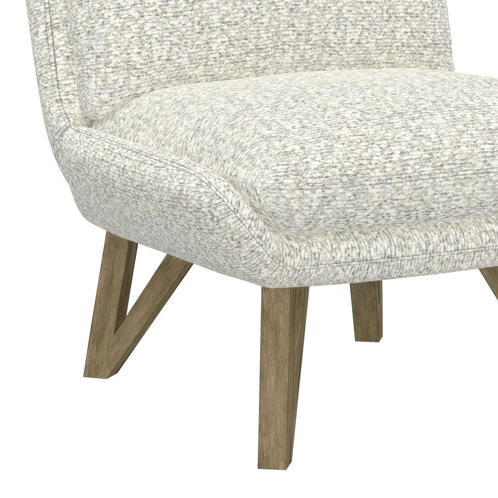 Golden Wave Furniture Emerson Armless Accent Chair in Cream, , large