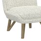 Golden Wave Furniture Emerson Armless Accent Chair in Cream, , large