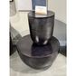 Shannon Hills Brixen Round Side Table in Ebony Silver, , large