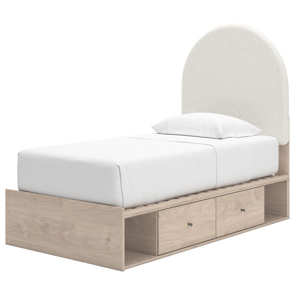 Ashley Arloster Twin  Platform Bed in Tan, , large