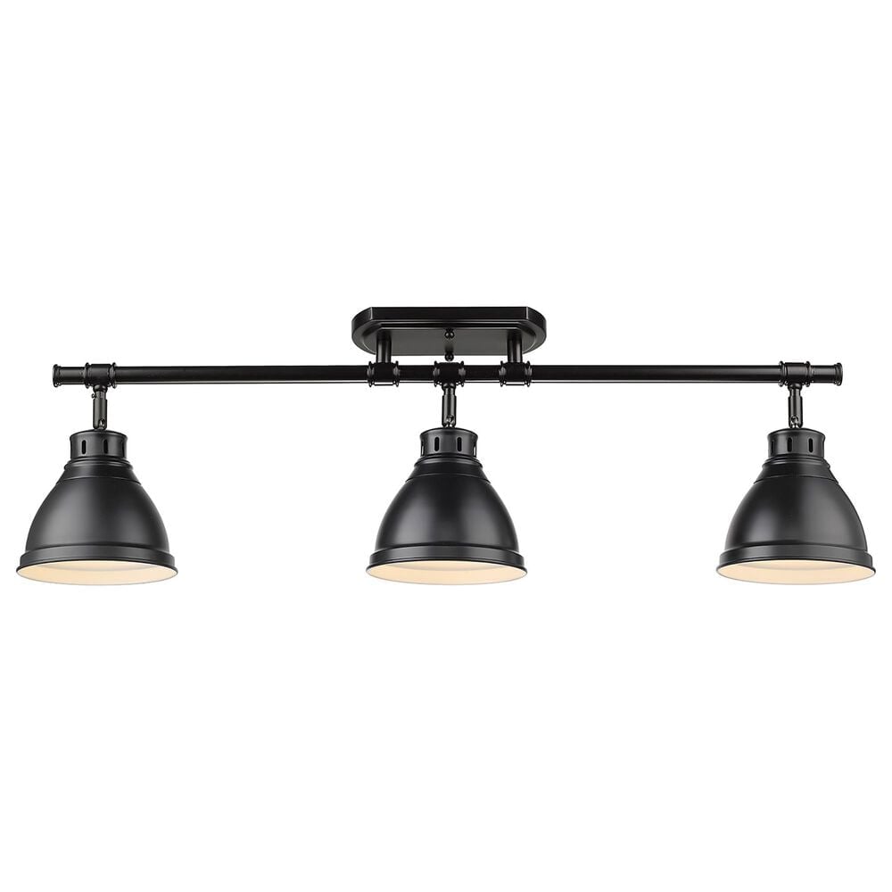 Golden Lighting Duncan Semi-Flush in Matte Black, , large
