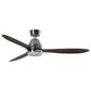 Beacon Lighting Whitehaven 56" Indoor/Outdoor Ceiling Fan with LED Light in Brushed Chrome, , large