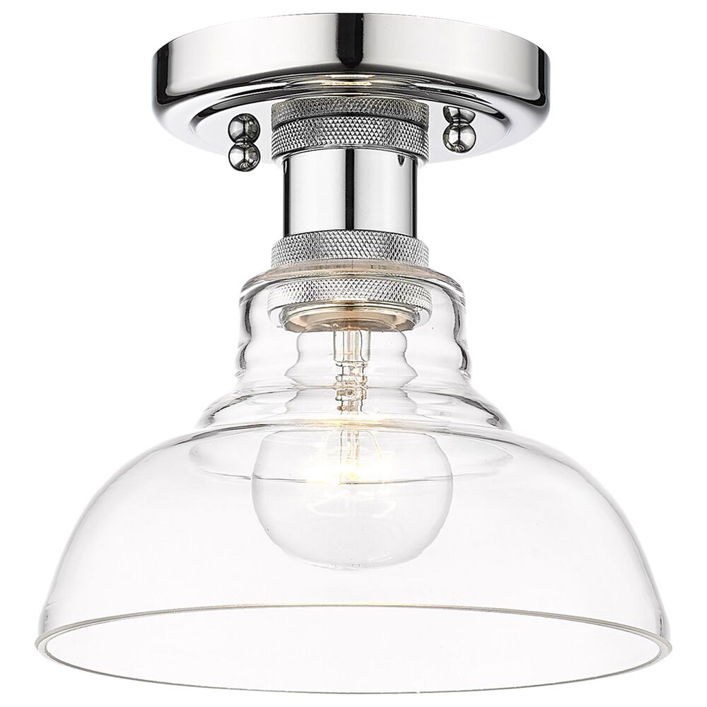 Golden Lighting Carver Flush Mount in Chrome, , large