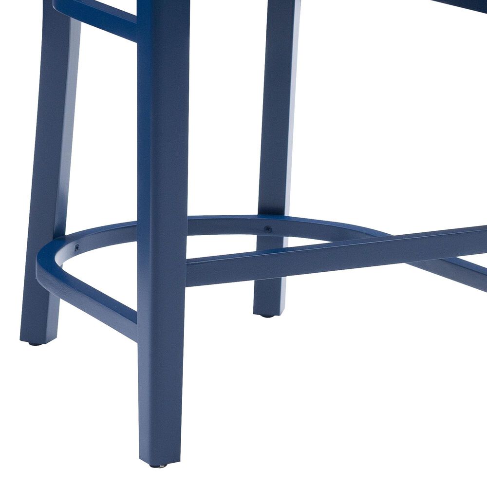 Linon Home Decor Lola Counter Stool in Navy Blue (Set of 2), , large