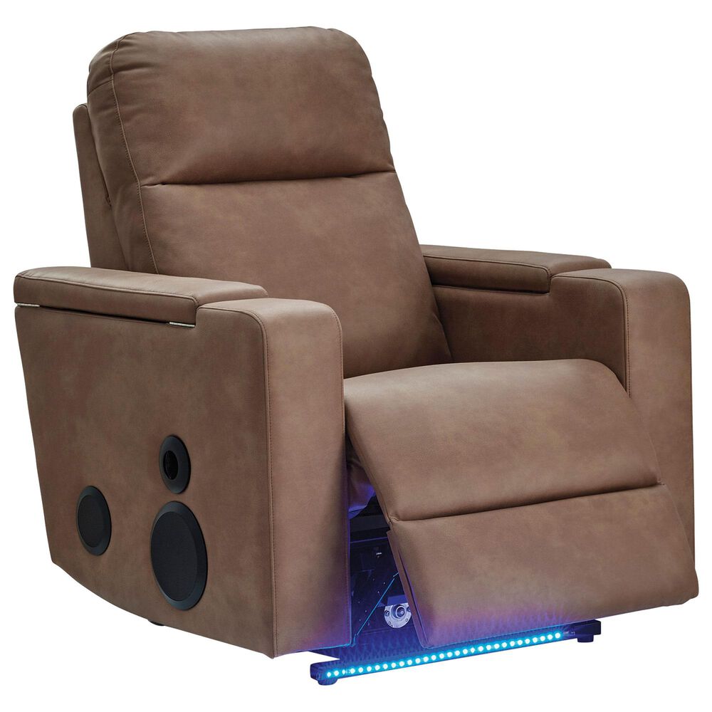 Ashley Lorrenton Power Glider Recliner in Caramel, , large