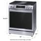 Frigidaire Gallery 30" Front Control Gas Range with Total Convection in Stainless Steel, , large