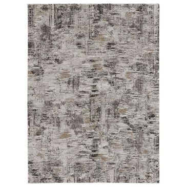 Feizy Rugs Vancouver 4" x 6" Ivory and Charcoal Area Rug, , large