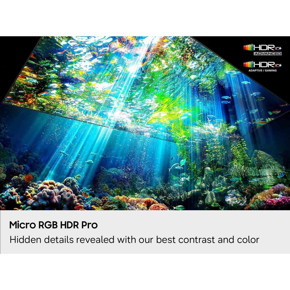 Samsung 85" Class R95H Series Micro RGB 4K UHD Vision AI - Smart Tizen TV with Q-Series 11.1.4 Channel Soundbar System in Black and Titan Black, , large