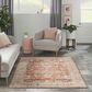 Nourison Sahar SHR02 7"10" x 10"4" Rust Area Rug, , large