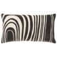 Rizzy Home 14" x 26" Abstract Down Filled Lumbar Pillow in Gray and Natural, , large