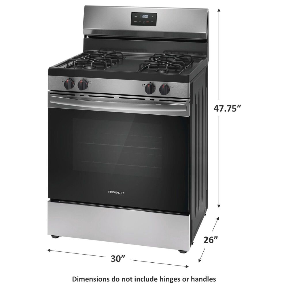 Frigidaire 30&quot; Freestanding Gas Range with 4 Burners in Stainless Steel, , large