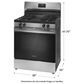 Frigidaire 30" Freestanding Gas Range with 4 Burners in Stainless Steel, , large