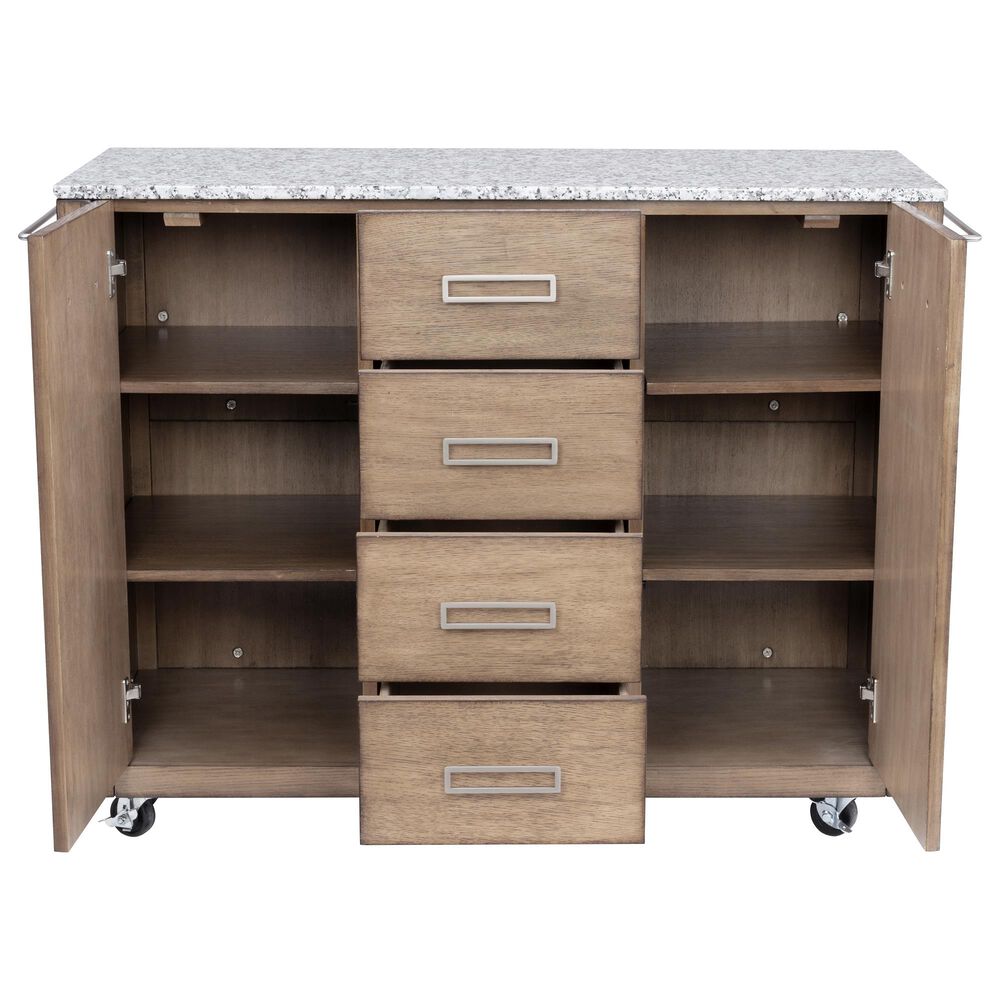 Home Styles Big Sur Kitchen Cart in Brown | Nebraska Furniture Mart