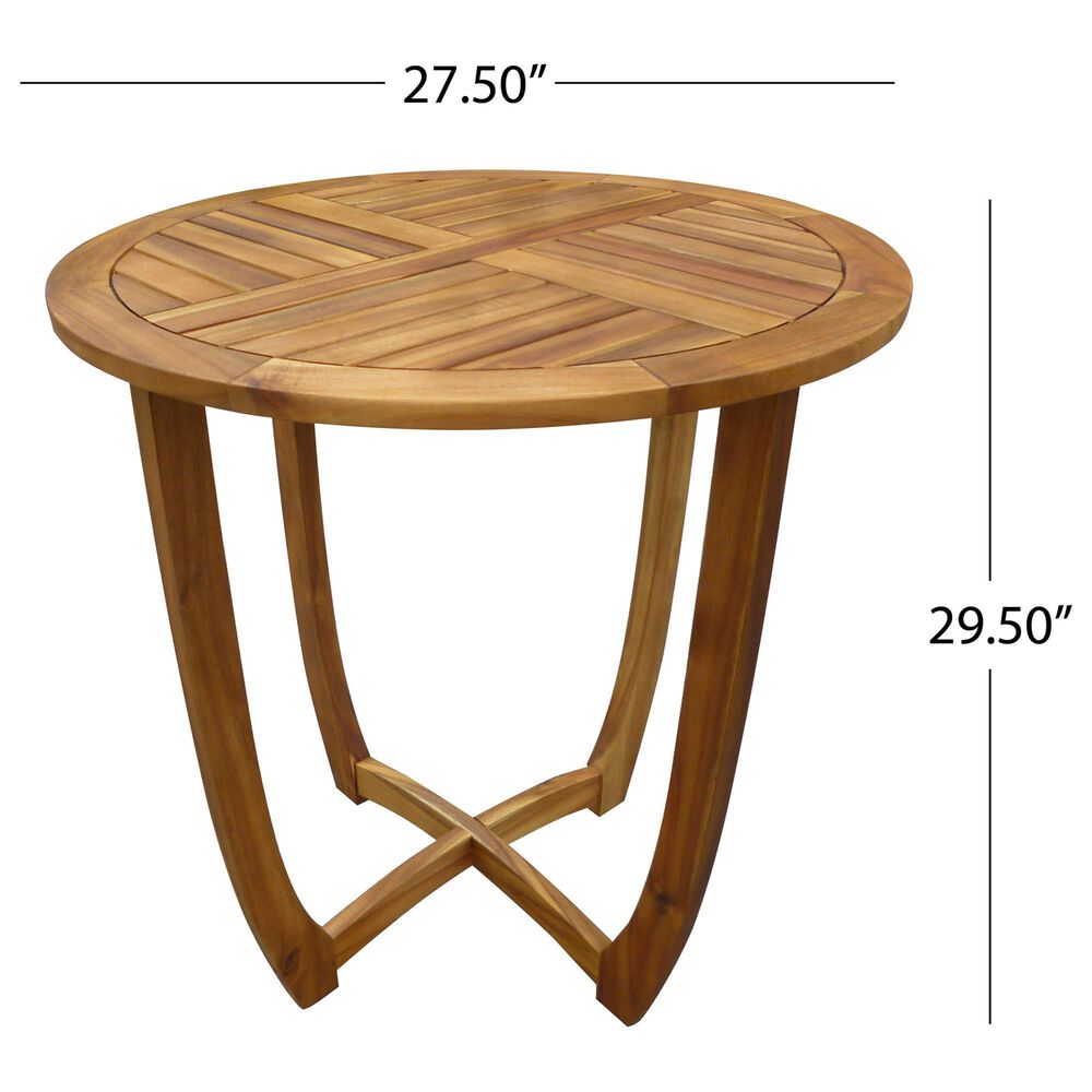 Hearth and Haven Hermosa 3-Piece Outdoor Dining Set in Cream, , large