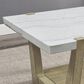 Steve Silver Perth Rectangular Cocktail Table with Casters in White and Weathered Sand, , large